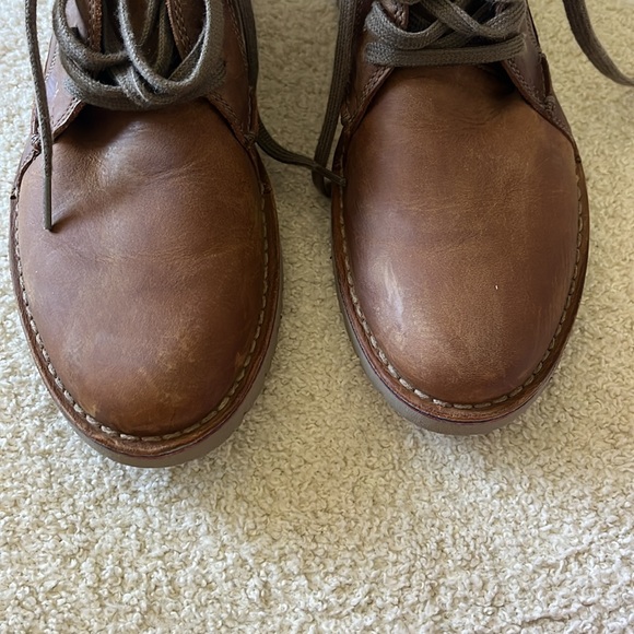 Clark’s Brown Leather Boot EUC Men’s 8 - Picture 4 of 5